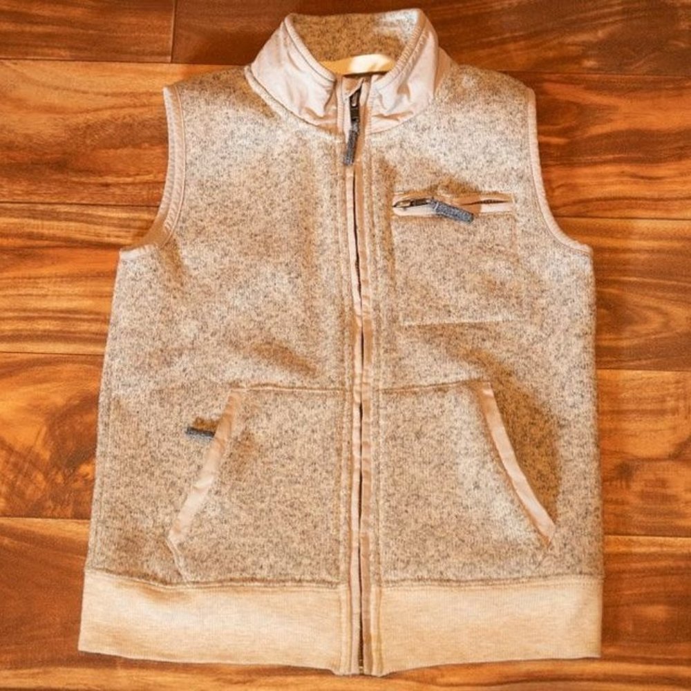 Crew Cuts Like Lightning Heathered Grey Vest Boys Size 6-7